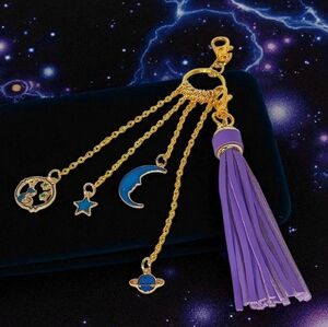 Celestial Bag Charm Purse Jewelry Tassel Spacecore Jane Birkin Galaxycore 2000s
